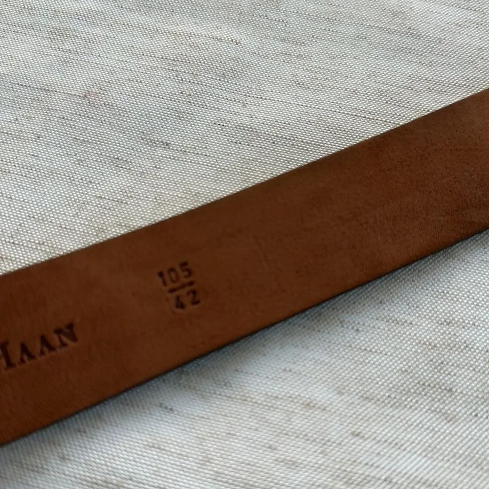 Cole Haan Brown Leather Men’s Belt 42
